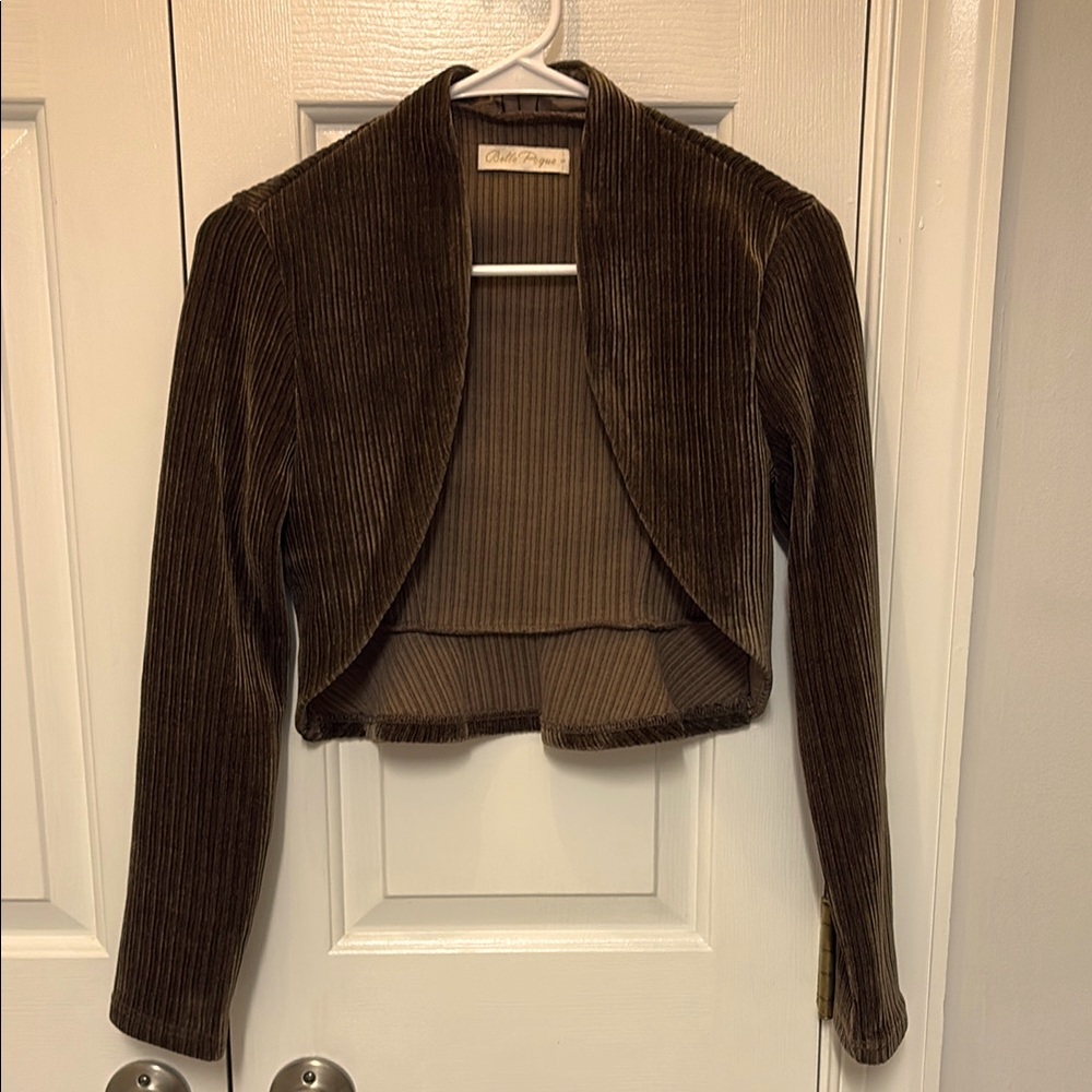 Belle Poque Corduroy Bolero Jacket, S